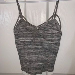 Small Grey Cropped Tank Top
